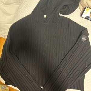 ALO Yoga black  Hooded Sweater